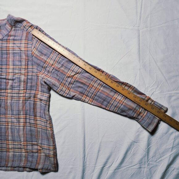 LL Bean Womens Large Plain Button Blouse Purple Pink - Picture 12 of 13